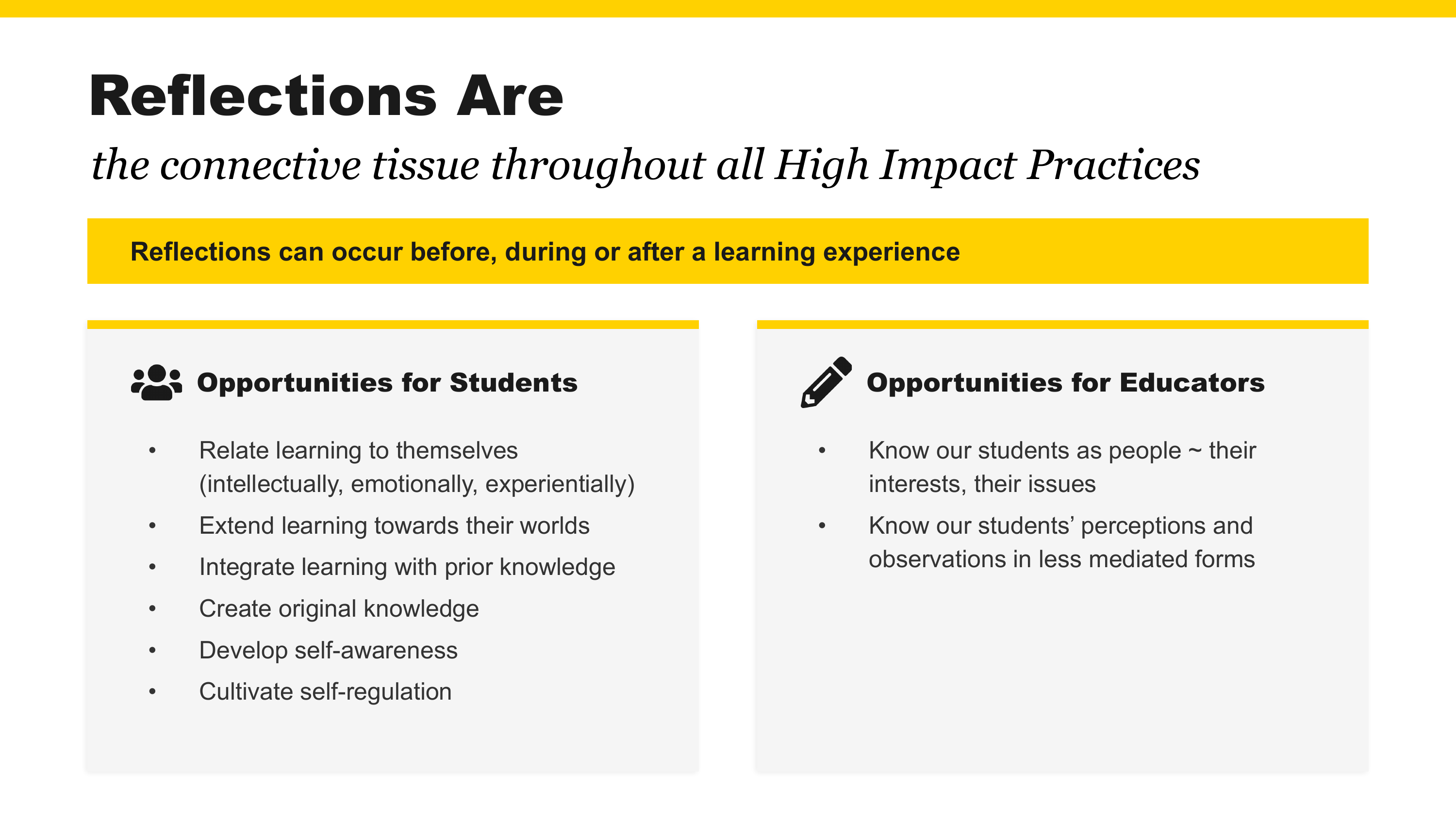 Teaching for Transformation: Reflection Is the Pedagogical Superpower We Need Now More Than Ever Before - Slide 5