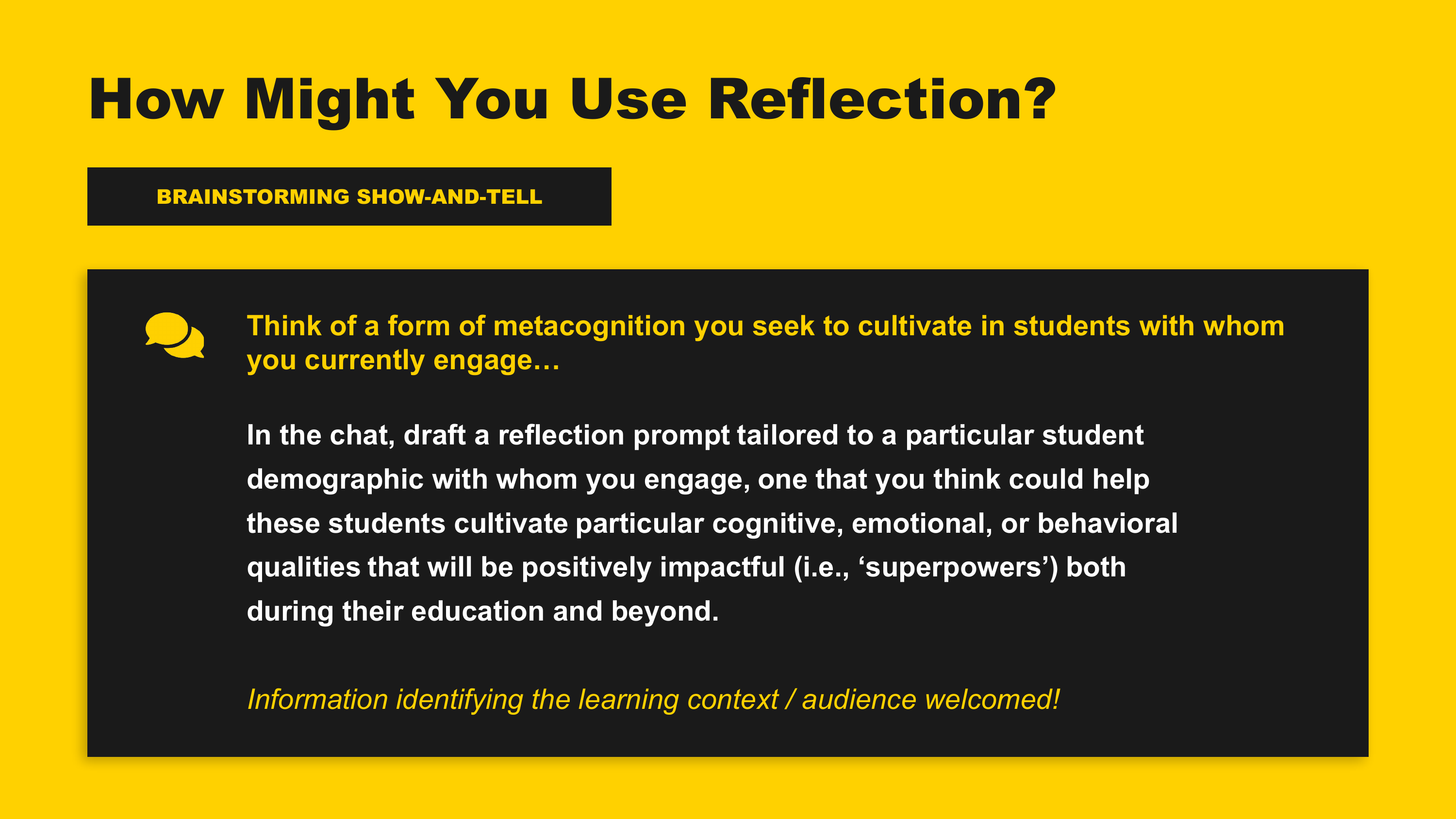 Teaching for Transformation: Reflection Is the Pedagogical Superpower We Need Now More Than Ever Before - Slide 8
