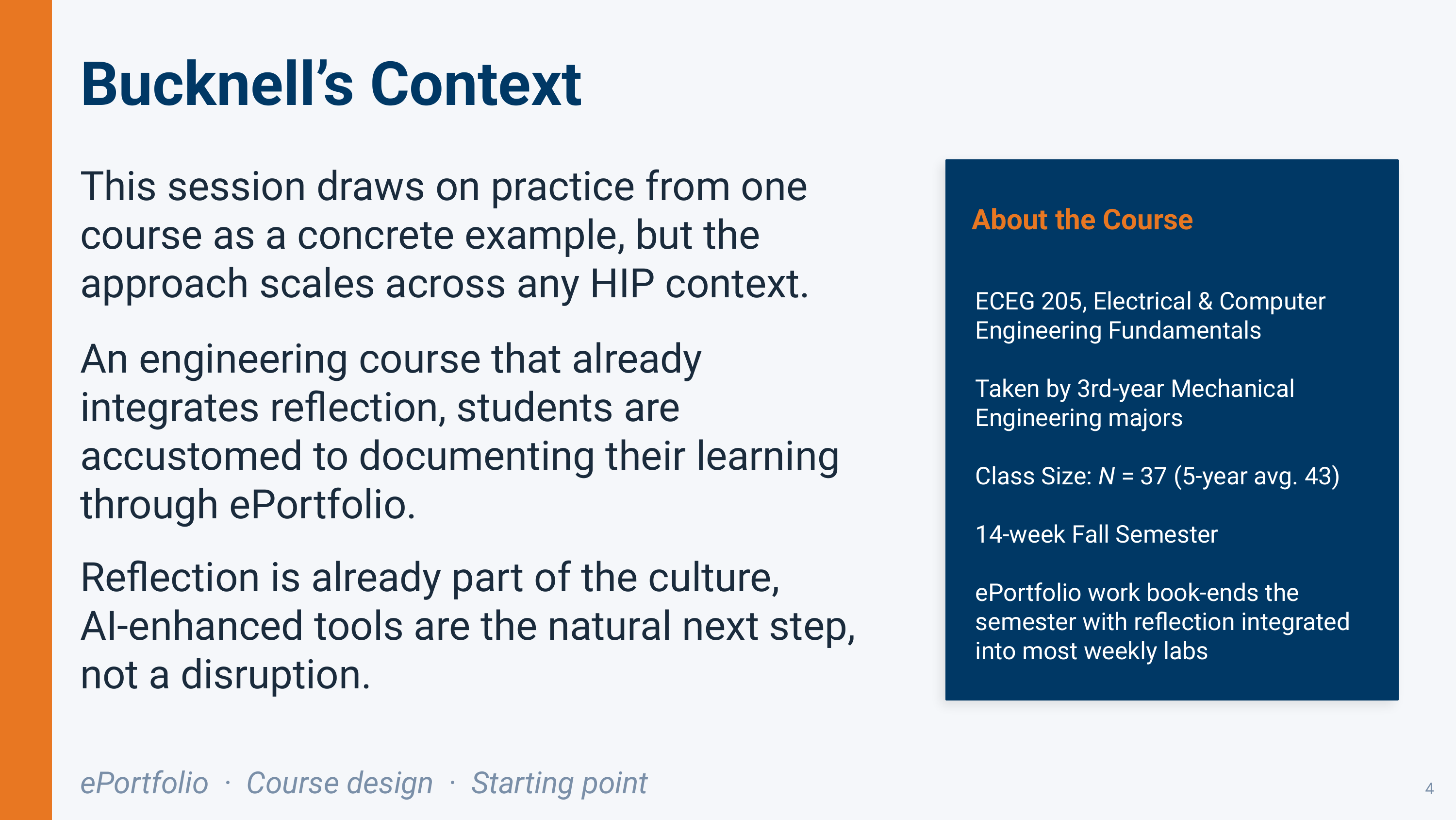 A Clear Path Forward to Incorporate AI Enhanced Reflection Tools Effectively in HIPs - Slide 4